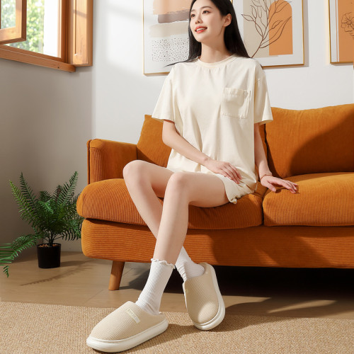 厚底家居棉拖鞋男秋冬季情侶家用室內毛絨保暖包頭防滑棉拖女 厚底家居棉拖鞋男秋冬季情侶家用室內毛絨保暖包頭防滑棉拖女