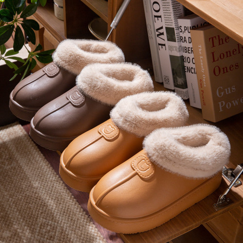 EVA防水加絨毛口棉拖鞋女冬季室內家居防滑月子加厚保暖外穿棉鞋 EVA防水加絨毛口棉拖鞋女冬季室內家居防滑月子加厚保暖外穿棉鞋