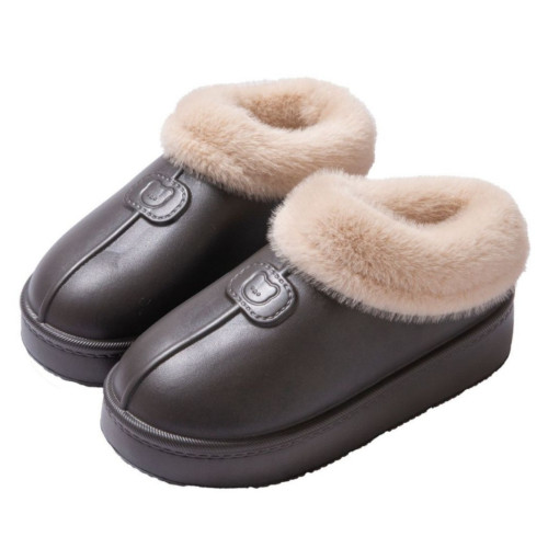 EVA防水加絨毛口棉拖鞋女冬季室內家居防滑月子加厚保暖外穿棉鞋 EVA防水加絨毛口棉拖鞋女冬季室內家居防滑月子加厚保暖外穿棉鞋