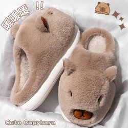 踩屎感棉拖鞋男士秋冬季2025新款室內家居卡通保暖毛絨加厚棉拖男