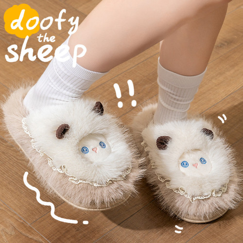 棉拖鞋女款2025秋冬季新款室內家居加絨加厚保暖卡通毛絨絨拖鞋女 棉拖鞋女款2025秋冬季新款室內家居加絨加厚保暖卡通毛絨絨拖鞋女