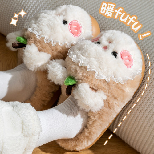毛毛絨棉拖鞋女款秋冬季2025新款室內家居保暖防滑厚底踩屎感棉拖 毛毛絨棉拖鞋女款秋冬季2025新款室內家居保暖防滑厚底踩屎感棉拖