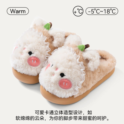 毛毛絨棉拖鞋女款秋冬季2025新款室內家居保暖防滑厚底踩屎感棉拖 毛毛絨棉拖鞋女款秋冬季2025新款室內家居保暖防滑厚底踩屎感棉拖