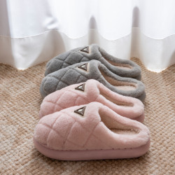 踩屎感棉拖鞋女士秋冬季室內家居防滑厚底保暖加絨毛毛情侶棉拖男