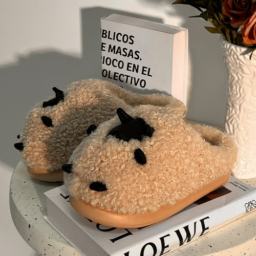 毛毛絨棉拖鞋女款2025新款秋冬季室內家居踩屎感保暖防滑月子棉拖 毛毛絨棉拖鞋女款2025新款秋冬季室內家居踩屎感保暖防滑月子棉拖