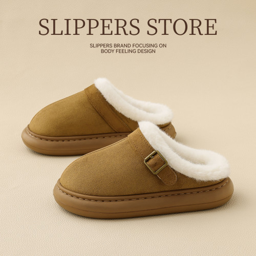 勃肯棉拖鞋女冬季外穿防滑厚底家居室內毛絨保暖女士包頭棉拖 勃肯棉拖鞋女冬季外穿防滑厚底家居室內毛絨保暖女士包頭棉拖