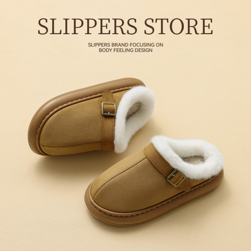 勃肯棉拖鞋女冬季外穿防滑厚底家居室內毛絨保暖女士包頭棉拖 勃肯棉拖鞋女冬季外穿防滑厚底家居室內毛絨保暖女士包頭棉拖