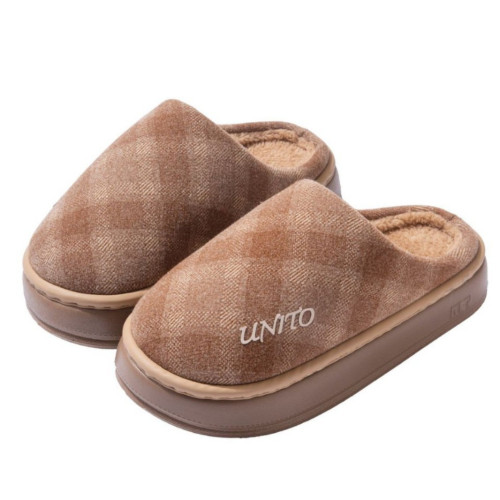 棉拖鞋男士2025秋冬新款室內家居加絨厚底防滑保暖復古格紋棉拖女 棉拖鞋男士2025秋冬新款室內家居加絨厚底防滑保暖復古格紋棉拖女