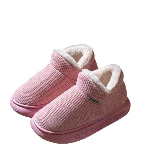 2025新款冬季棉鞋女士加絨加厚保暖防滑家居外穿高幫包跟棉拖鞋男