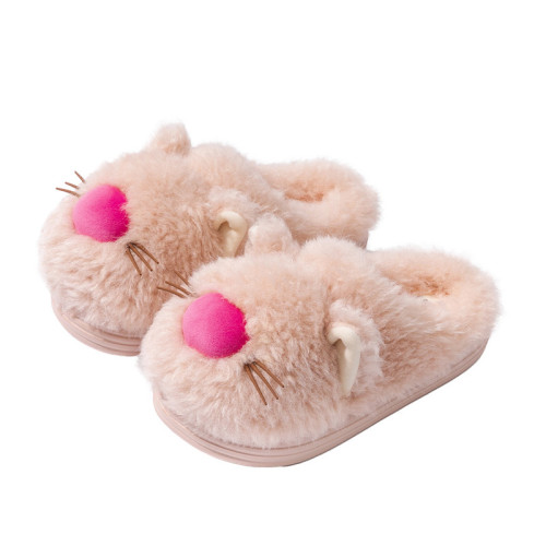 踩屎感棉拖鞋女款秋冬季2025新款厚底卡通可愛保暖加絨毛毛鞋 踩屎感棉拖鞋女款秋冬季2025新款厚底卡通可愛保暖加絨毛毛鞋