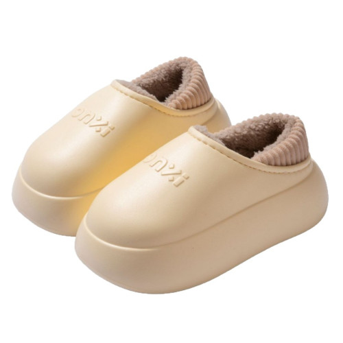 冬季外穿防水棉拖鞋女士2025新款室內居家厚底保暖加絨包跟棉鞋男 冬季外穿防水棉拖鞋女士2025新款室內居家厚底保暖加絨包跟棉鞋男