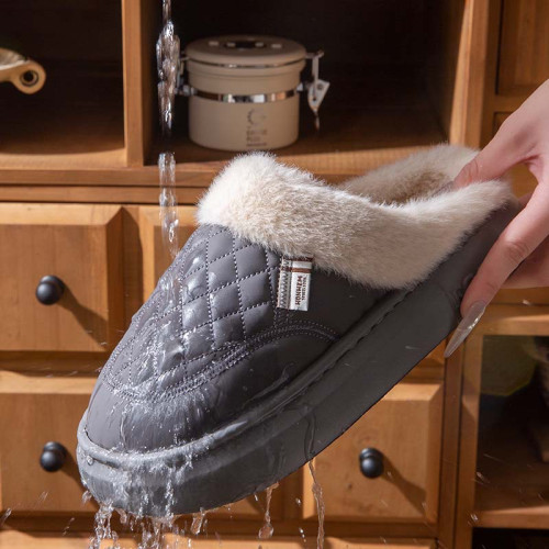 防水棉拖鞋女秋冬季2025新款室內家居加絨加厚保暖防滑外穿棉拖男 防水棉拖鞋女秋冬季2025新款室內家居加絨加厚保暖防滑外穿棉拖男