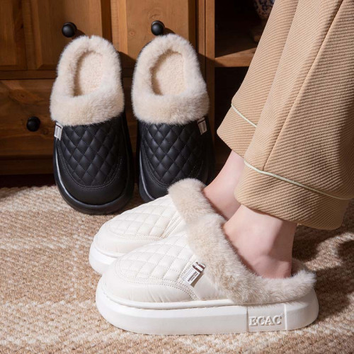 防水棉拖鞋女秋冬季2025新款室內家居加絨加厚保暖防滑外穿棉拖男 防水棉拖鞋女秋冬季2025新款室內家居加絨加厚保暖防滑外穿棉拖男