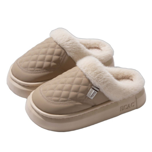 防水棉拖鞋女秋冬季2025新款室內家居加絨加厚保暖防滑外穿棉拖男 防水棉拖鞋女秋冬季2025新款室內家居加絨加厚保暖防滑外穿棉拖男