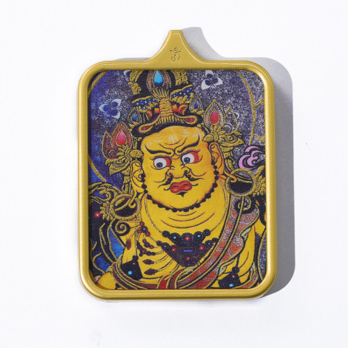 半手繪唐卡藏式紥基拉姆九尾狐五爺鈦鋼描金彿牌前世今生唐卡吊墜 半手繪唐卡藏式紥基拉姆九尾狐五爺鈦鋼描金彿牌前世今生唐卡吊墜