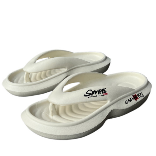 新款eva肌肉感厚底人字拖男夏外穿夾腳運動休閒時尚潮流沙灘拖鞋