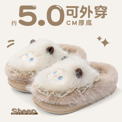 可愛棉拖鞋女款2025秋冬季新款室內家居加厚保暖卡通毛絨厚底拖鞋 可愛棉拖鞋女款2025秋冬季新款室內家居加厚保暖卡通毛絨厚底拖鞋
