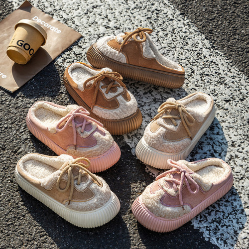 2025包頭鞋帶勃肯棉拖鞋新款女時尚厚底加絨保暖秋冬季可外穿 2025包頭鞋帶勃肯棉拖鞋新款女時尚厚底加絨保暖秋冬季可外穿