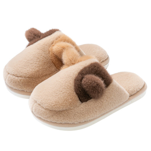 踩屎感棉拖鞋女士秋冬季2025新款室內家居毛絨保暖防滑月子棉拖女