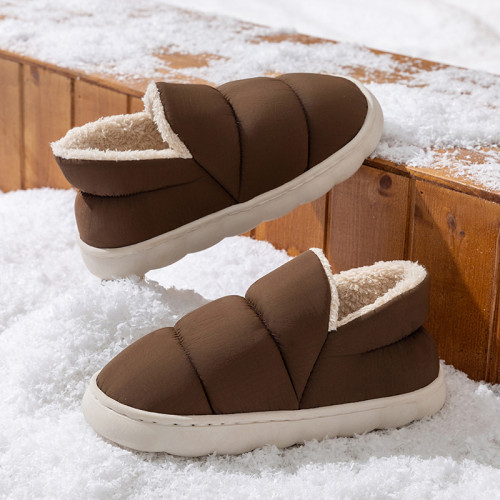 2025包跟新款棉拖鞋男女時尚情侶厚底加絨保暖秋冬季地板棉拖