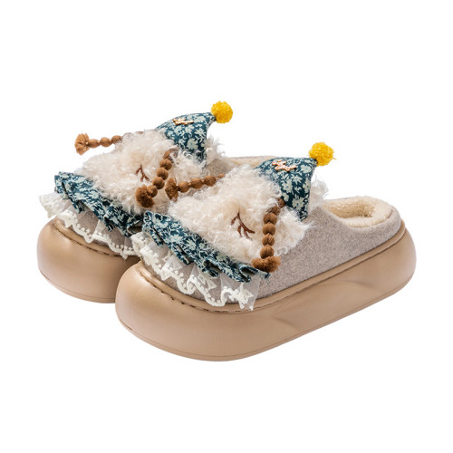 踩屎感毛毛拖鞋女款秋冬季2025新款時尚網紅厚底保暖加絨棉拖鞋女 踩屎感毛毛拖鞋女款秋冬季2025新款時尚網紅厚底保暖加絨棉拖鞋女