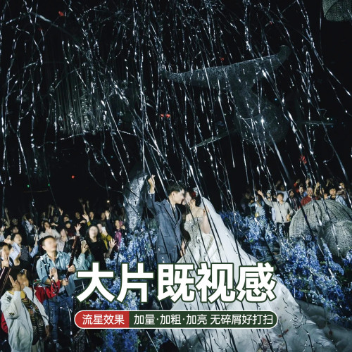 銀色絲帶禮花筒彩帶流星雨絲禮砲結婚婚禮訂婚專用手持婚慶用品 銀色絲帶禮花筒彩帶流星雨絲禮砲結婚婚禮訂婚專用手持婚慶用品