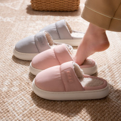 2025新款棉拖鞋女秋冬季韓版情侶室內防滑厚底保暖居家用毛絨鞋男