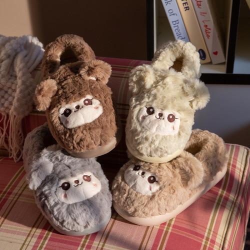 可愛小羊棉拖鞋男冬季包跟室內居家用厚底月子毛絨保暖棉鞋女外穿 可愛小羊棉拖鞋男冬季包跟室內居家用厚底月子毛絨保暖棉鞋女外穿