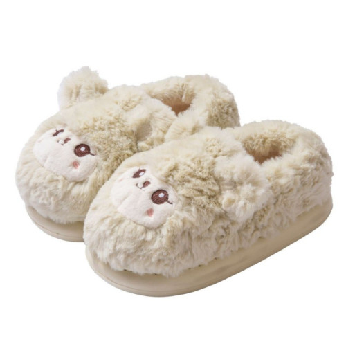 可愛小羊棉拖鞋男冬季包跟室內居家用厚底月子毛絨保暖棉鞋女外穿 可愛小羊棉拖鞋男冬季包跟室內居家用厚底月子毛絨保暖棉鞋女外穿