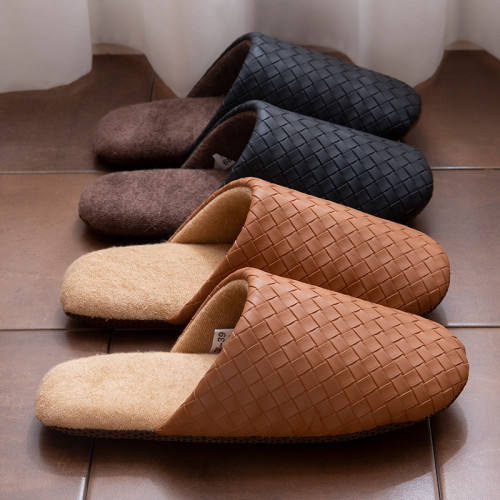 時尚居家皮拖鞋女秋冬季室內防滑軟底日式靜音木地板家居拖鞋男士 時尚居家皮拖鞋女秋冬季室內防滑軟底日式靜音木地板家居拖鞋男士