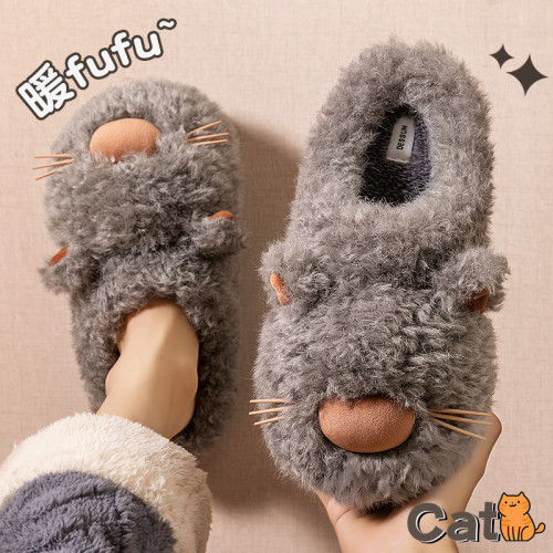 踩屎感棉拖鞋男款秋冬季2025新款室內家居卡通厚底保暖毛拖鞋男士 踩屎感棉拖鞋男款秋冬季2025新款室內家居卡通厚底保暖毛拖鞋男士