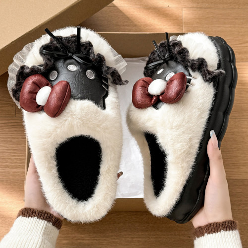 卡通棉拖鞋女冬季家居厚底家用保暖棉拖鞋冬天居防滑家毛絨拖鞋女 卡通棉拖鞋女冬季家居厚底家用保暖棉拖鞋冬天居防滑家毛絨拖鞋女