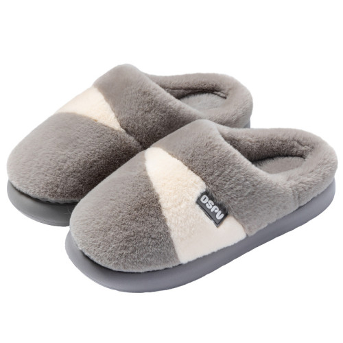 踩屎感棉拖鞋男款秋冬季2025新款室內家居厚底加絨保暖毛拖鞋男士