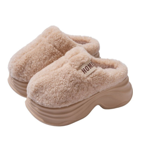 踩屎感棉拖鞋女秋冬季2025新款室內家居保暖加絨厚底增高毛毛拖鞋 踩屎感棉拖鞋女秋冬季2025新款室內家居保暖加絨厚底增高毛毛拖鞋