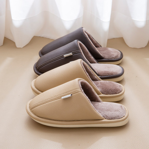 老人防滑棉拖鞋男冬季室內居家用防水保暖中老年專用媽媽皮拖鞋女 老人防滑棉拖鞋男冬季室內居家用防水保暖中老年專用媽媽皮拖鞋女