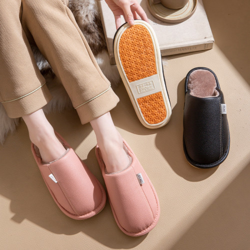 老人防滑棉拖鞋男冬季室內居家用防水保暖中老年專用媽媽皮拖鞋女 老人防滑棉拖鞋男冬季室內居家用防水保暖中老年專用媽媽皮拖鞋女