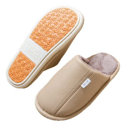 老人防滑棉拖鞋男冬季室內居家用防水保暖中老年專用媽媽皮拖鞋女 老人防滑棉拖鞋男冬季室內居家用防水保暖中老年專用媽媽皮拖鞋女