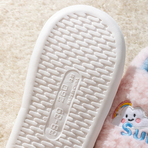 2025雲朵新款棉拖鞋男女時尚情侶厚底加絨保暖秋冬季地板棉拖