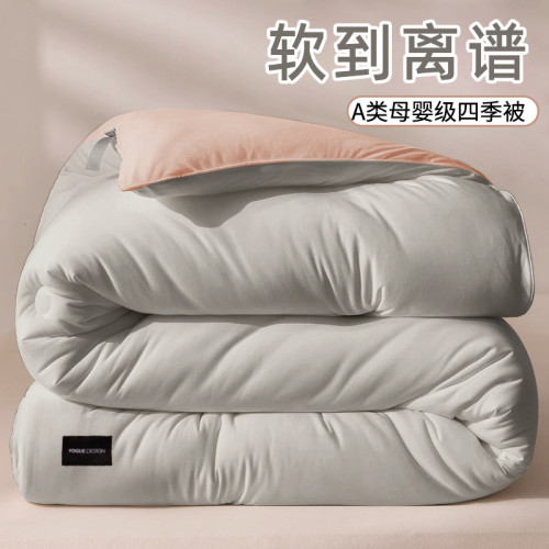 雙面磨毛春夏被 純色拼色親膚透氣ins風裸睡化纖被子輕盈柔軟四季 雙面磨毛春夏被 純色拼色親膚透氣ins風裸睡化纖被子輕盈柔軟四季