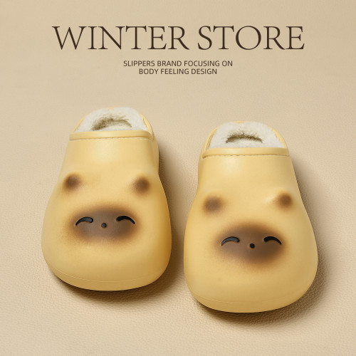 卡通可愛貓小肥貓棉拖鞋2025秋冬新款外穿防水防滑厚底保暖棉鞋女 卡通可愛貓小肥貓棉拖鞋2025秋冬新款外穿防水防滑厚底保暖棉鞋女