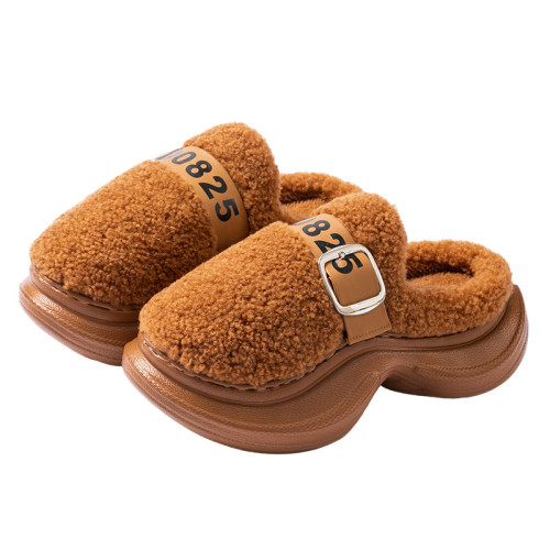 2025新款秋冬季踩屎感棉拖鞋女士厚底室內家居保暖厚毛絨拖鞋 2025新款秋冬季踩屎感棉拖鞋女士厚底室內家居保暖厚毛絨拖鞋