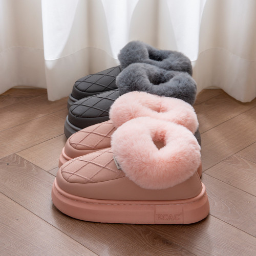 包跟棉拖鞋女士冬季防水家居保暖2025新款情侶厚底加絨外穿棉鞋男 包跟棉拖鞋女士冬季防水家居保暖2025新款情侶厚底加絨外穿棉鞋男