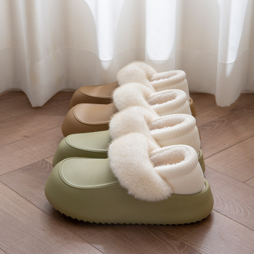 防水棉拖鞋女外穿包跟保暖秋冬季新款室內家居可拆洗保暖毛絨棉鞋 防水棉拖鞋女外穿包跟保暖秋冬季新款室內家居可拆洗保暖毛絨棉鞋