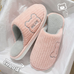 秋冬季棉拖鞋女士2025新款室內家居毛絨保暖防滑耐磨男士情侶舒適