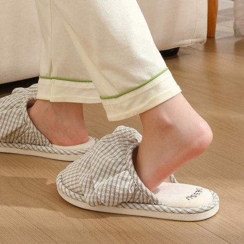 棉拖鞋男女春秋居家室內棉麻家用情侶布藝防滑地板拖鞋女四季 棉拖鞋男女春秋居家室內棉麻家用情侶布藝防滑地板拖鞋女四季