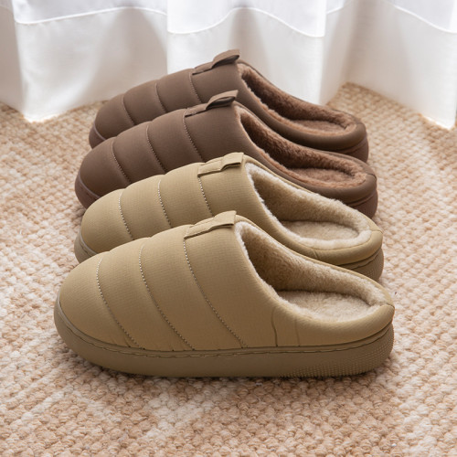 棉拖鞋女冬季2025新款居家用室內地板防滑厚底情侶保暖毛絨拖鞋男 棉拖鞋女冬季2025新款居家用室內地板防滑厚底情侶保暖毛絨拖鞋男