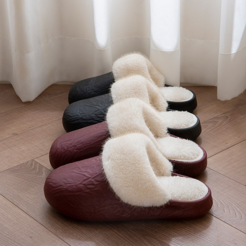 可拆卸機洗棉拖鞋女秋冬季外穿加絨保暖室內家居防滑防水毛拖鞋男 可拆卸機洗棉拖鞋女秋冬季外穿加絨保暖室內家居防滑防水毛拖鞋男