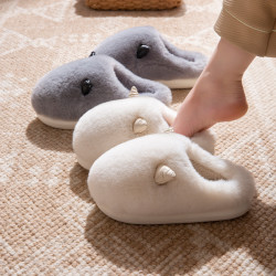 棉拖鞋女秋冬季2025新款室內家居防滑可愛情侶加絨毛毛拖鞋男冬天