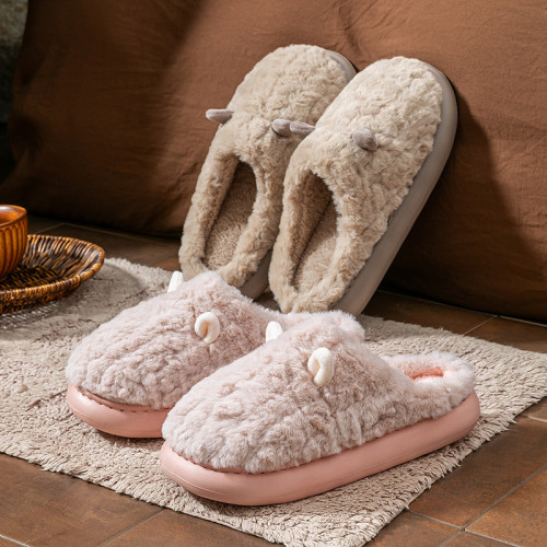 可愛小羊棉拖鞋女2025新款冬季室內家居踩屎感厚底保暖毛絨拖鞋男 可愛小羊棉拖鞋女2025新款冬季室內家居踩屎感厚底保暖毛絨拖鞋男