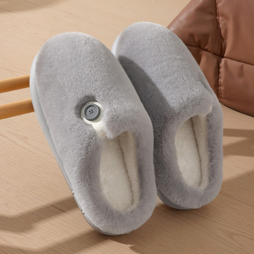 居家保暖棉拖鞋男士秋冬暖毛絨家用防滑耐磨軟底包頭半棉拖女 居家保暖棉拖鞋男士秋冬暖毛絨家用防滑耐磨軟底包頭半棉拖女